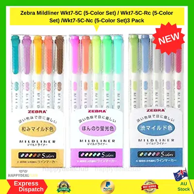 $43.99 • Buy Zebra Mildliner Double-Sided Pastel Highlighter - 15 Color Sets Colour NEW Set