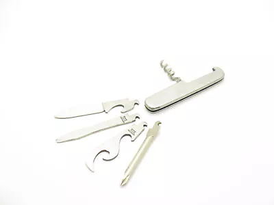 Vintage 1960s Seki Japan Fixed Knife Corkscrew Bottle Opener Multi Tool Kit • $39.95