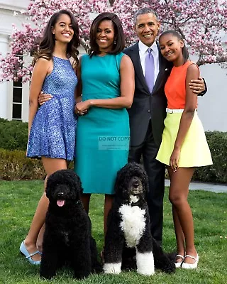 Barack Obama & Family With Pet Dogs 2015 Easter Portrait - 8x10 Photo (ep-058) • $8.87