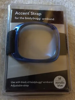 $36.99 • Buy V3 Bodybugg BodyMedia Armband Accent Strap Metallic Blue Medium 12  Brand New 
