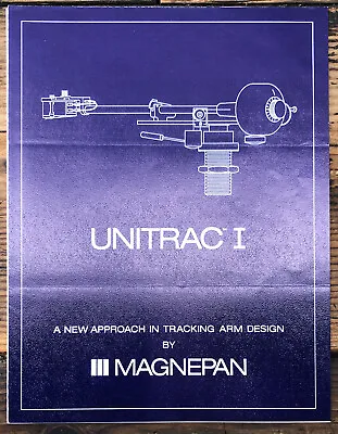 Magnepan Unitrac 1 Tonearm 3pg Foldout Dealer Brochure *Orig* • $19.97