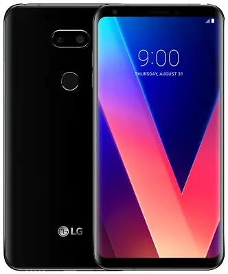LG V30 H931 64GB Black AT&T GSM Unlocked LCD Shadow Very Good • $69.94