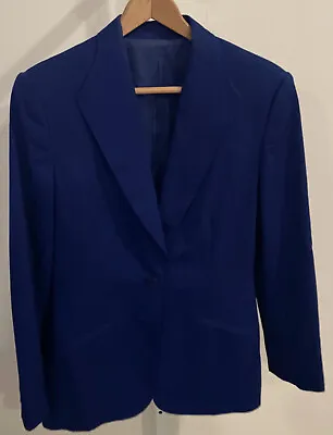 Mary Kay Woman’s Business 2pc Suit Blue Blazer And Skirt  Sz 12 Vintage • $35