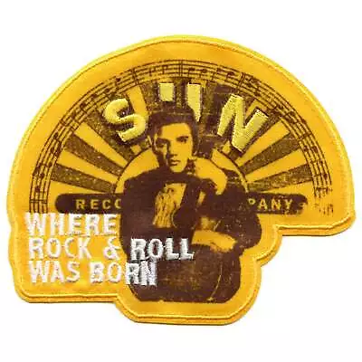 Elvis Presley Sun Records Portrait Patch Legend Rock King Embroidered Iron On • $10.99