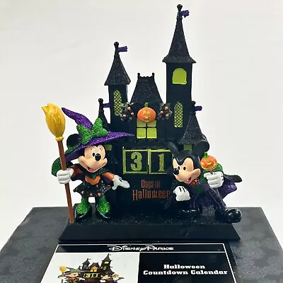 Disney Parks Halloween Countdown Calendar Dracula Mickey Witch Minnie Figurine • $29.36