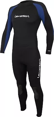 Lemorecn Men's Full Body Wetsuit 3/2mm Neoprene Jumpsuit Diving Suit Large • $29