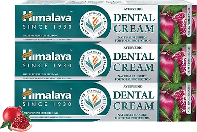 £17.15 • Buy Himalaya Ayurvedic Dental Cream Neem & Pomegranate Herbal Toothpaste 3-Pieces Of