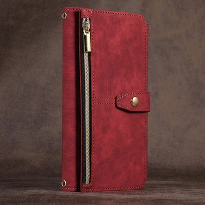 $9.99 • Buy For IPhone 14 13 12 11 Pro Max X SE 8 Plus Case Leather Zipper Wallet Flip Cover