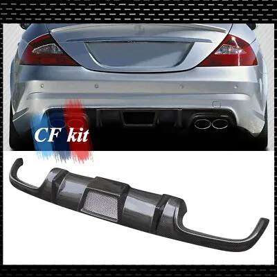 For Mercedes Benz W219 CLS63 CLS55 AMG Carbon Fiber T Style Rear Bumper Diffuser • $420