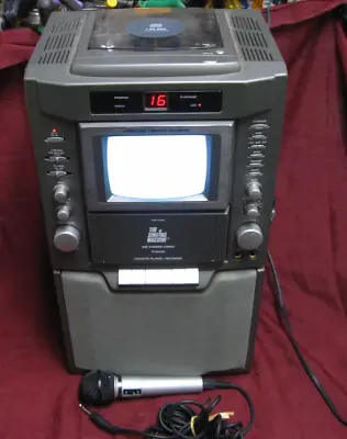 The Karaoke System Premier 5.5” Crt TV Monitor Singing Machine STVG-500 Cd+g • $89.99