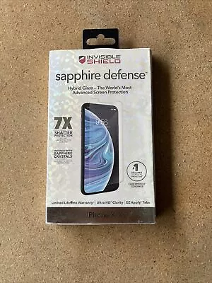 ZAGG Invisible Shield Sapphire Defense Hybrid Glass Screen Protector IPhone X • $10