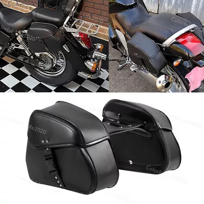 Saddle Bags Saddlebag Luggage For  Suzuki Boulevard M109R M50 M90 M95 C90 S40 • $61.24