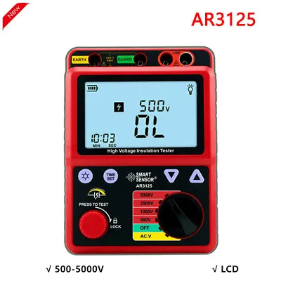 500-5000V Insulation Tester Megohmmeter Digital Insulation Resistance Tester • $181.34