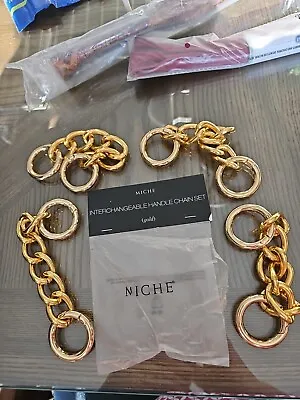 Miche Interchangeable 4 Handle Chain Set Bright Gold 9656 NEW IN Open Bag • $14