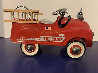 Vintage Teleflora Toy The Chief Pressed Steel Replica Fire Truck Brand New • $24.99