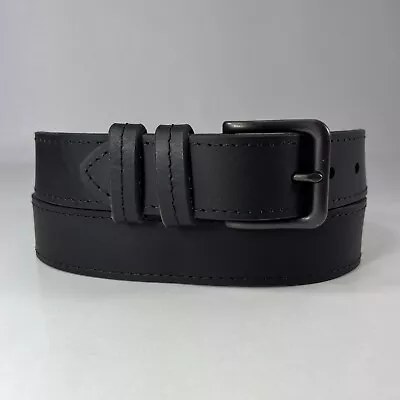 WRANGLER Black Genuine Leather Work Belt - Men's Size 40/100 • $16.10