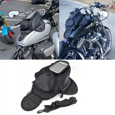 Motorcycle Magnetic Oil Fuel Tank Bag Motorbike Saddle Luggage Bag Waterproof • $29.99