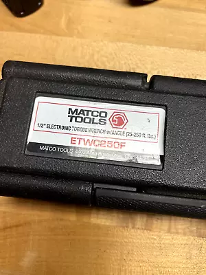 Matco Tools 1/2  Electronic Torque Wrench ETWC250F • $275