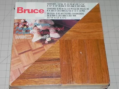 10 SQ FT. BRUCE 12x12 PARQUET OAK FLOORING SMOOTH CHESTNUT PREFINISHED AHS101HD • $150