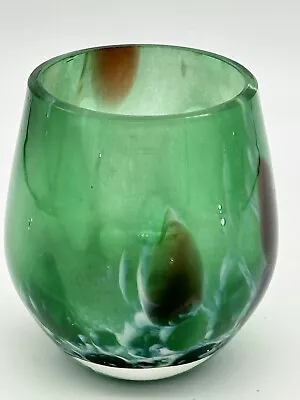 Langham Glass Vase Signed • £14