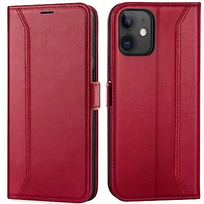 Flip Case For IPHONE 12 Mini Rfid Protective Case Wallet Cover Book Case Cover • £13.75