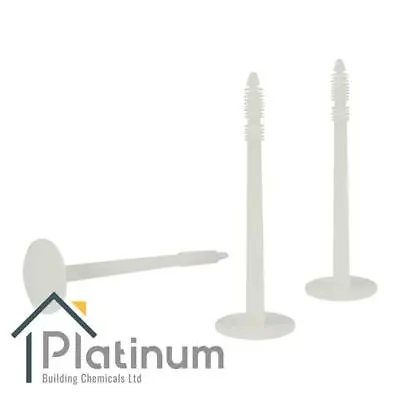 £14.40 • Buy Platinum PANEL FIX Plugs - 110mm | Plastic Insulation Plaster Membrane Fixings