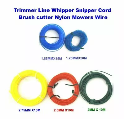 Trimmer Line Whipper Snipper Cord Cutter Nylon Mower Wire 1.65 2 2.5 2.75mm4size • $5.50