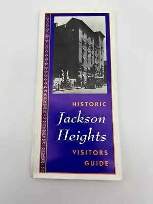 Vintage Jackson Heights Queen New York Historic Paper Brochure Pamphlet • $10.99