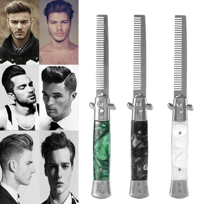 $17.95 • Buy Portable Foldable With Switch Blade Styling Tools Hair Comb Spring Comb Salon