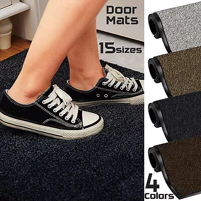 £8.99 • Buy Barrier Door Mat Non Slip Cotton Floor Carpet Kitchen Rug Dirt Trapper Washable 