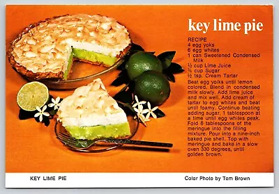 Postcard Florida Key Lime Pie Cooking Baking Food • $4.99