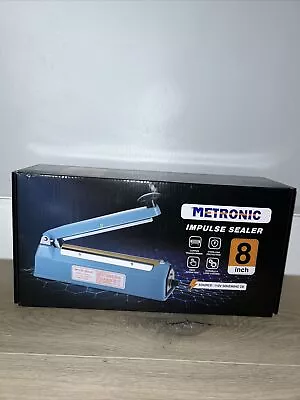 METRONIC Impulse Sealer 8 Inch Manual Heat Sealer Machine For Plastic Bags NEW • $37