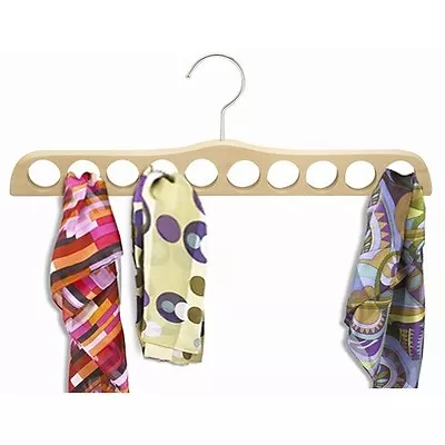 16  Natural Wood Multi Scarf Hanger • $14.17