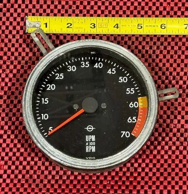 Vintage UPM VDO RPM X 100Tachometer Made In Germany Gauge Opel - Rare N3 • $29.99