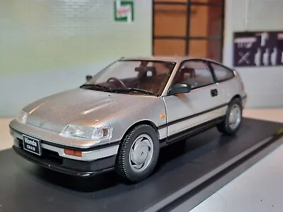 Honda Civic CR-X 1988 1:24 CRX Silver Scale Model Detailed Diecast Car Ballade • £47.25