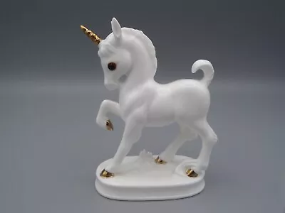 £14.95 • Buy Royal Osborne -  White Bone China - Unicorn With Gold Horn - Malaysia Tmr 3210