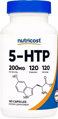 5-Htp 200Mg 120 Veggie Capsules - Gluten Free & Non-Gmo • $85.99