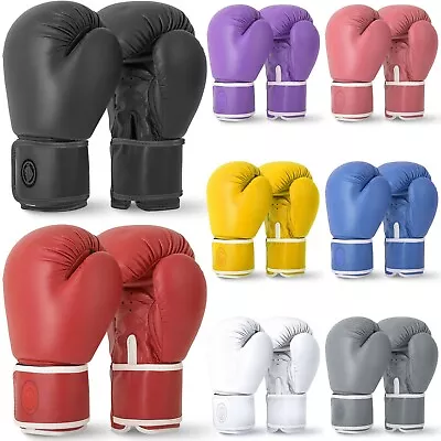 Sparring Gloves Boxing MMA Punching Punch Bag Gym Kickboxing Training Glove Mitt • £14.95