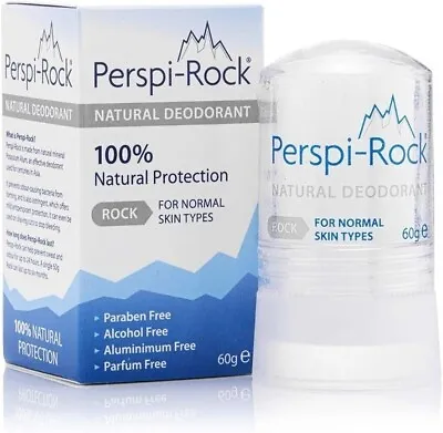 Perspi-Rock Natural Aluminium Free Deodorant Deodorant Stick 60g Free Shipping • £5.95