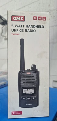 $167.50 • Buy GME TX6160X 5 Watts UHF Handheld Radio (Black)