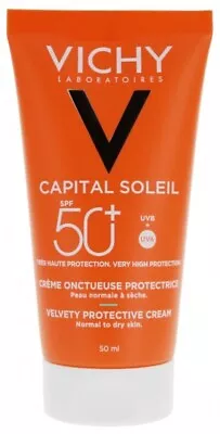 Vichy Capital Soleil Velvety Protective Cream SPF50+ 50ml • $24.99