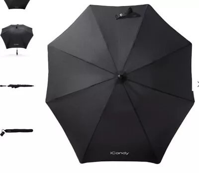 ICandy Parasol + Attaching Clip + ICandy Drinks/cup Holder (3 Items Total) • £30