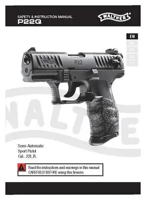 Walther-P22-Pistol Gun Owners Instruction Manual • $9.99