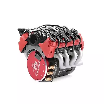 Simulation V8 Engine Cover Motor Fan Radiator For 1/10 Traxxas TRX-4 SCX10 RC AU • $39.92