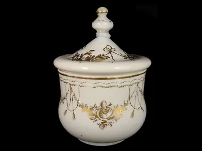 DISCOUNT!! Antique Milk Glass Covered Bowl/Compote | Ottoman | Turkey | 19th C • $920