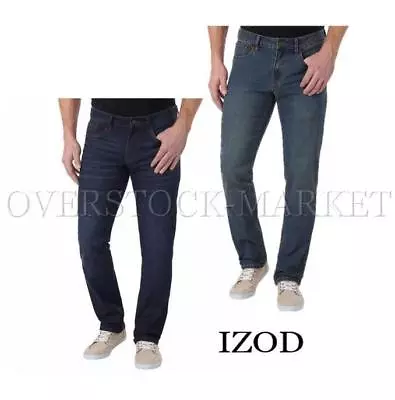 New Men Izod Comfort Stretch Straight Leg Jean! Slim Fit At Thigh & Leg! Variety • $18