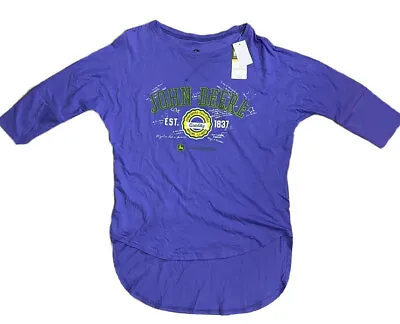 £16.35 • Buy John Deere Licensed Women's T-Shirt Blue