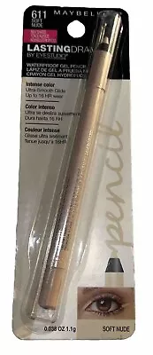 MAYBELLINE Lasting Drama Waterproof Gel Pencil Eyeliner #611 SOFT NUDE (New) • $8.99