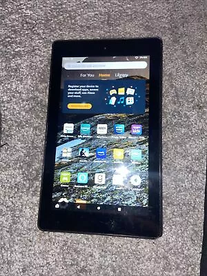 Amazon Fire 7 Black 9th Generation Tablet - 7 Inch Display 16GB Alexa WiFi • £14.99