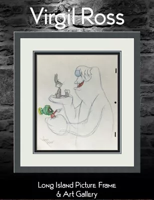 Virgil Ross Original Signed Model Sheet Drawing Hugo Bugs Marvin Custom Framed • $595